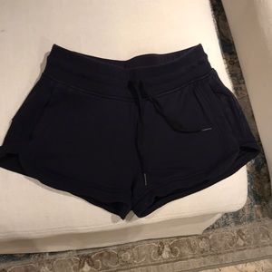 Navy Cotton Lululemon Shorts